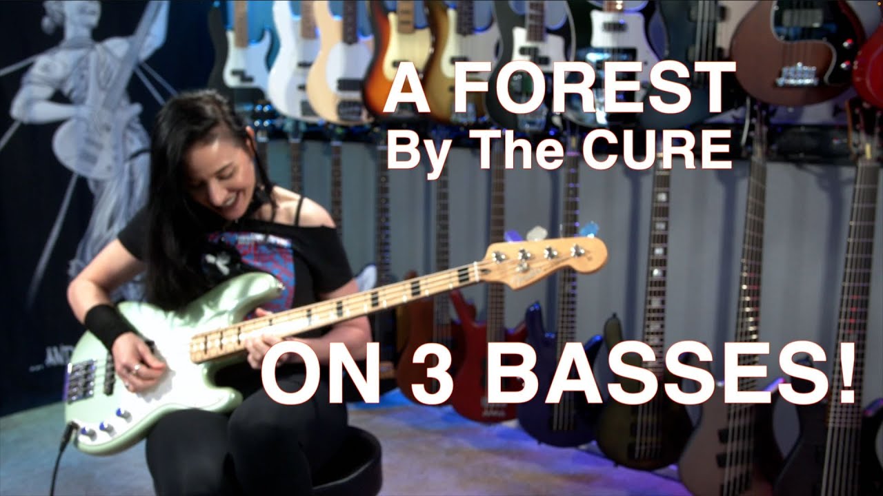 A Forest by The Cure on 3 different basses! #basscover