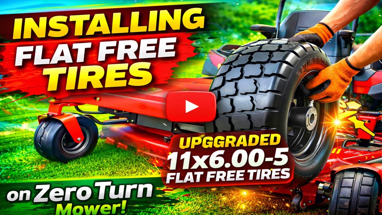 The BEST Upgrade for a Zero Turn Mower &ndash; Flat-Free Tires!