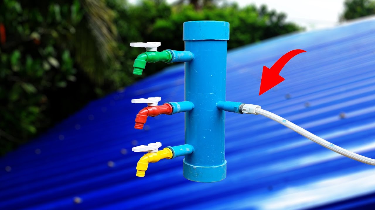 The plumber's secret trick! How to Connect 3/Water lock in PVC pipe / Do it yourself