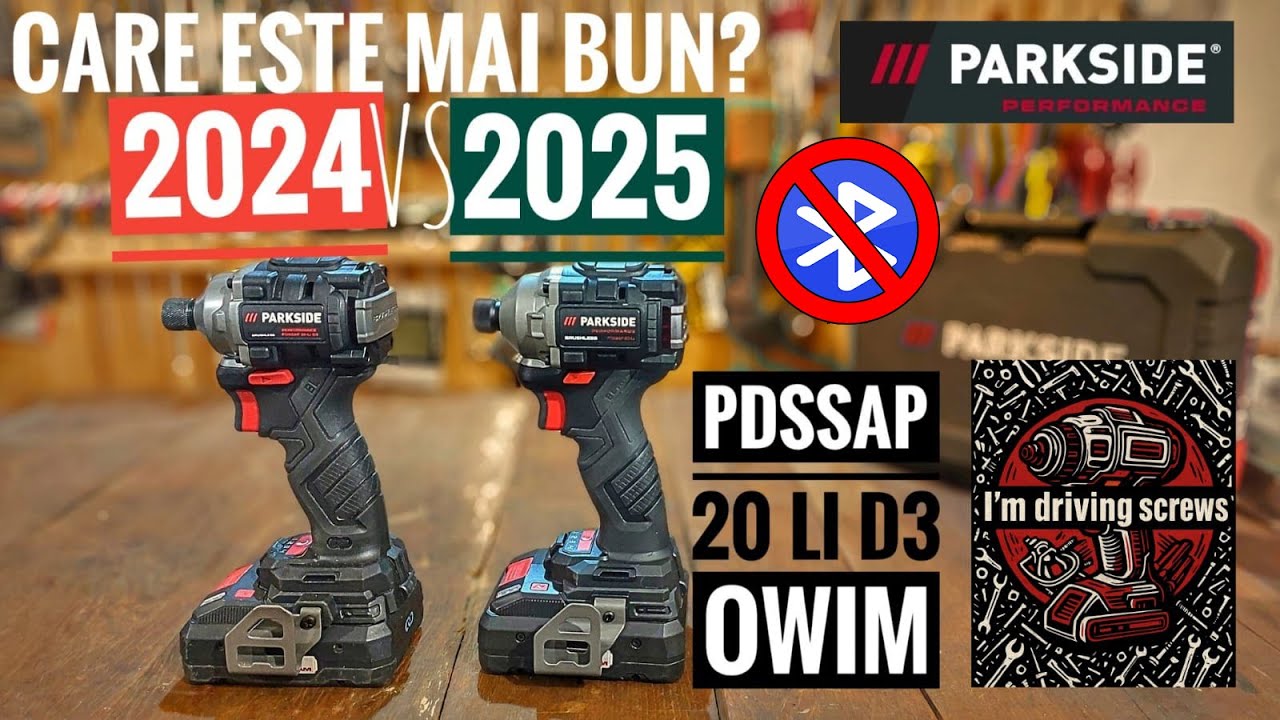 Noul Parkside Performance PDSSAP 20-LI D3 (2025) – Merită? Comparatie cu modelul din 2024!