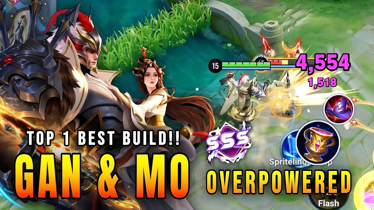 OVERPOWERED!! Gan & Mo ABSURD DAMAGE OUTPUT - Top 1 Best Build | Honor of Kings