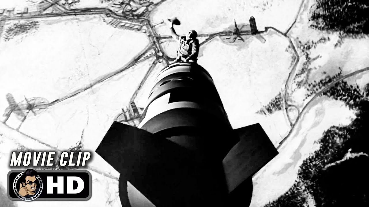Riding The Bomb Scene | DR. STRANGELOVE (1964) Movie CLIP HD