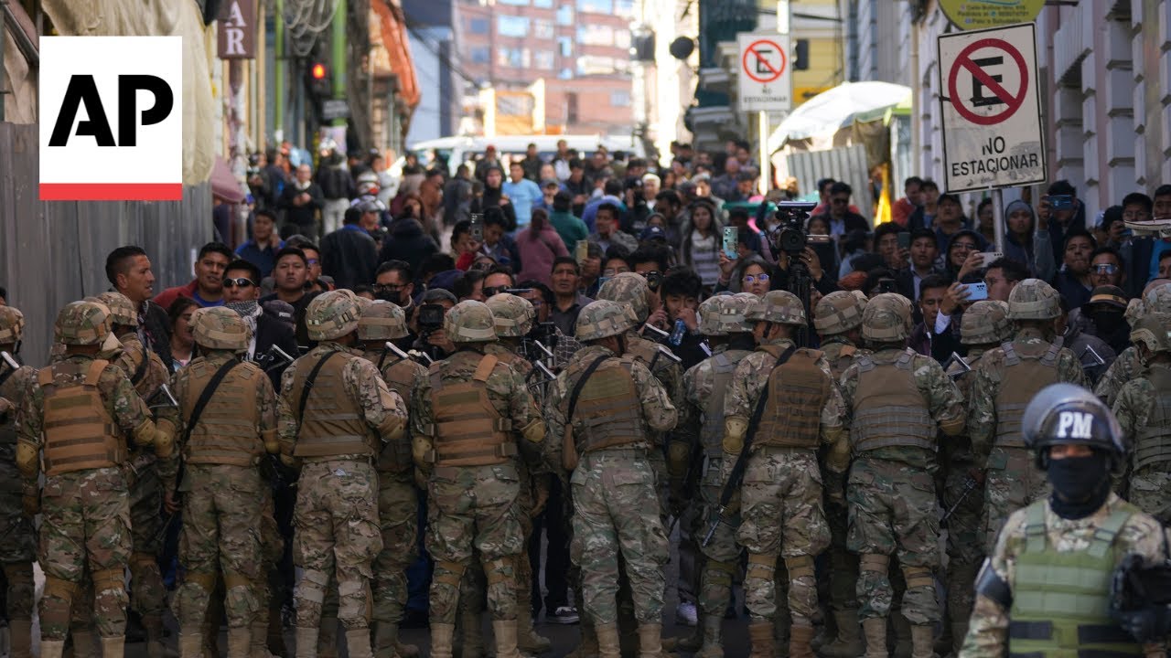 WATCH: Coup attempt in Bolivia as soldiers storm presidential palace