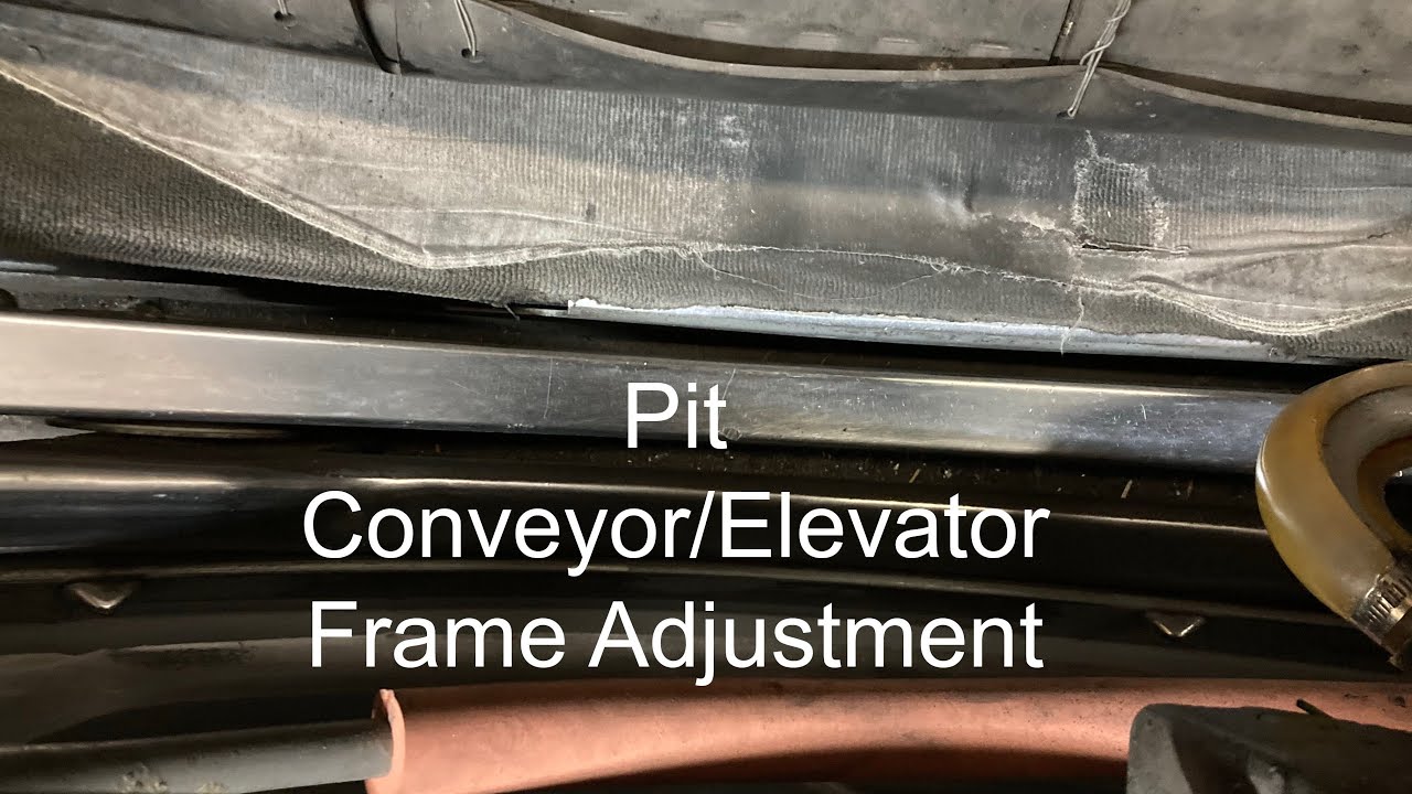 Pit Conveyor/Elevator Frame #23 & 24 - Brunswick Pinsetter Adjustment
