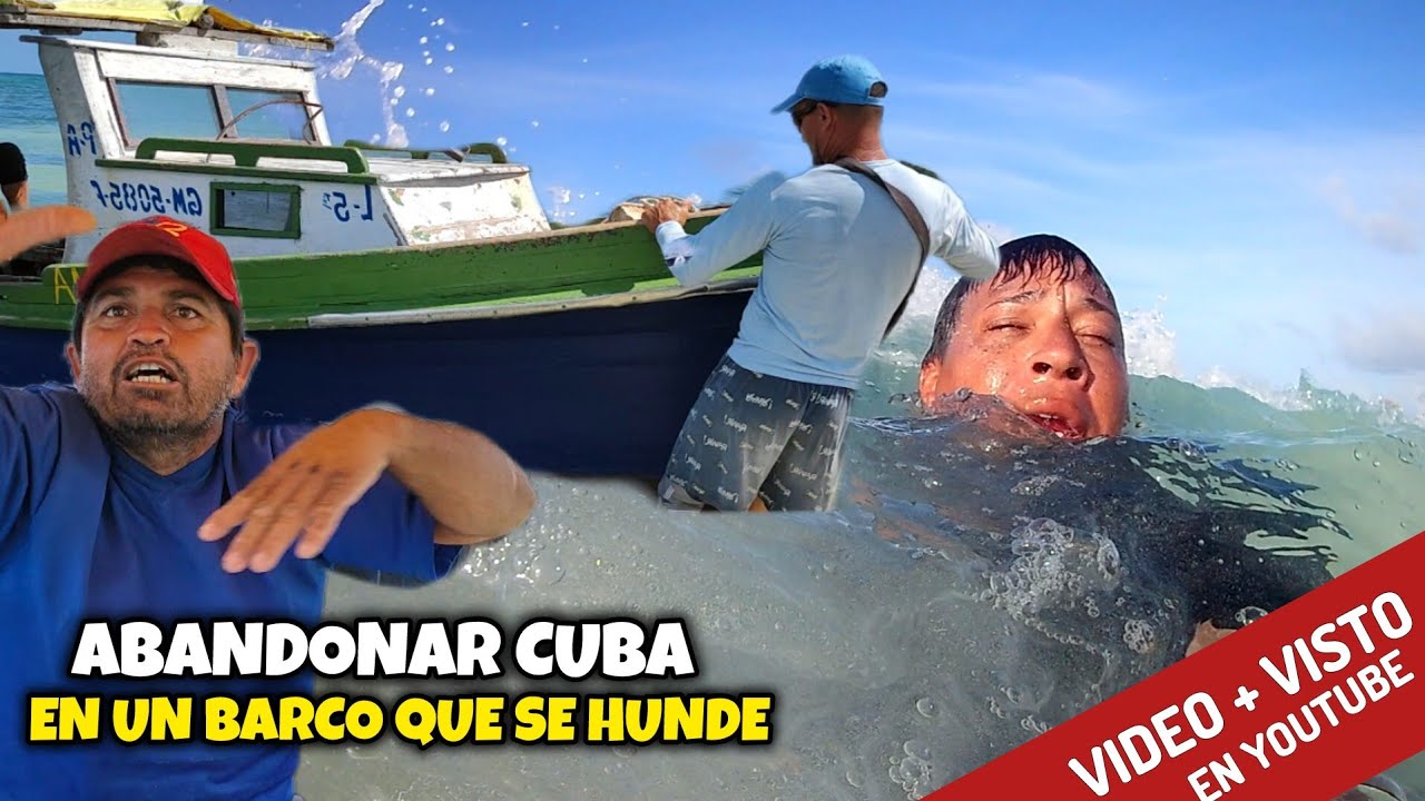 Abandonan Cuba en un barco que se hunde y llegan a la playa Las Casimbas (que no está en el mapa)