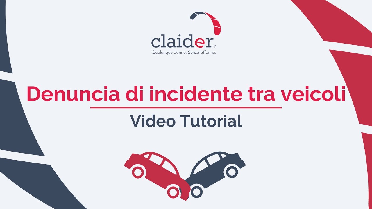 Come compilare con la App Claider una denuncia di incidente tra veicoli