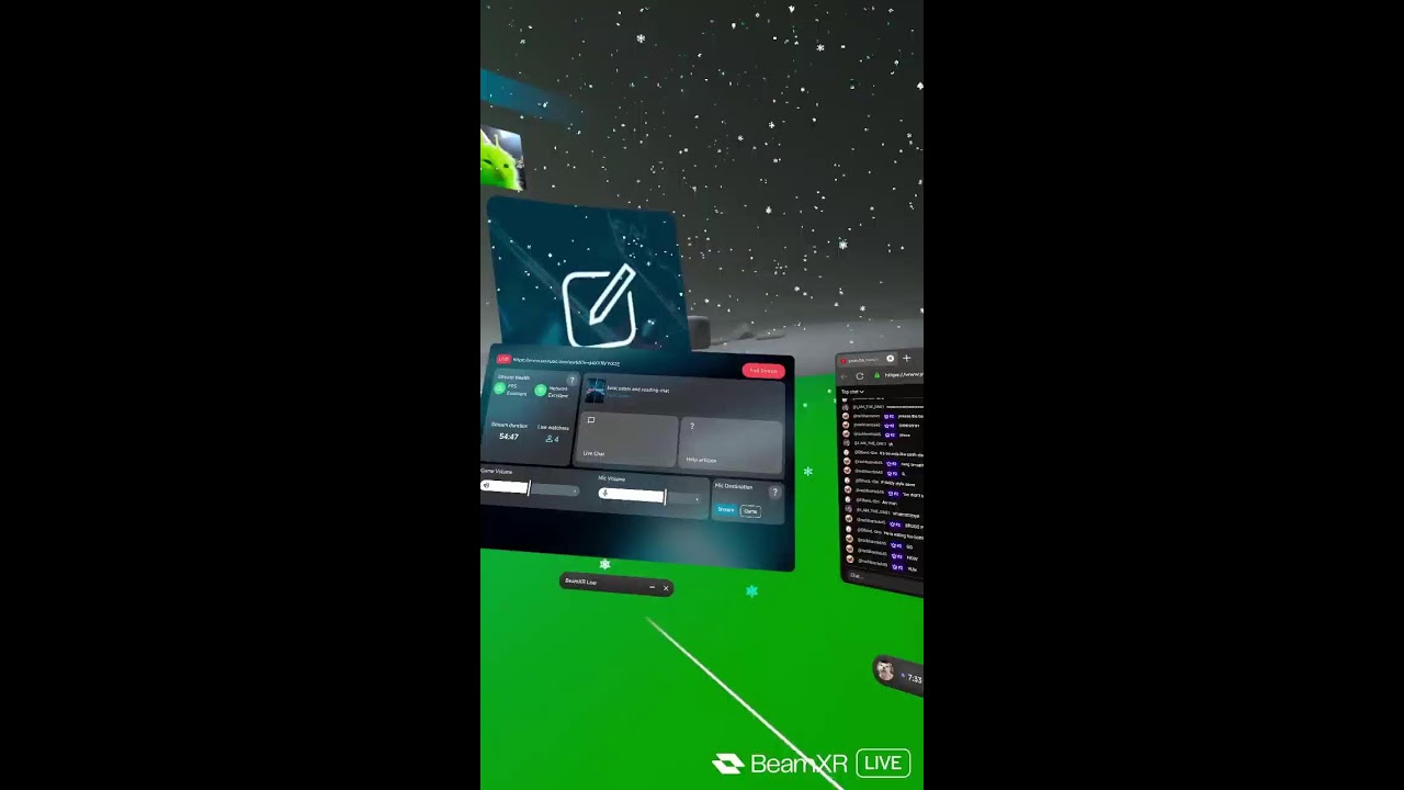 beat saber and reading chat