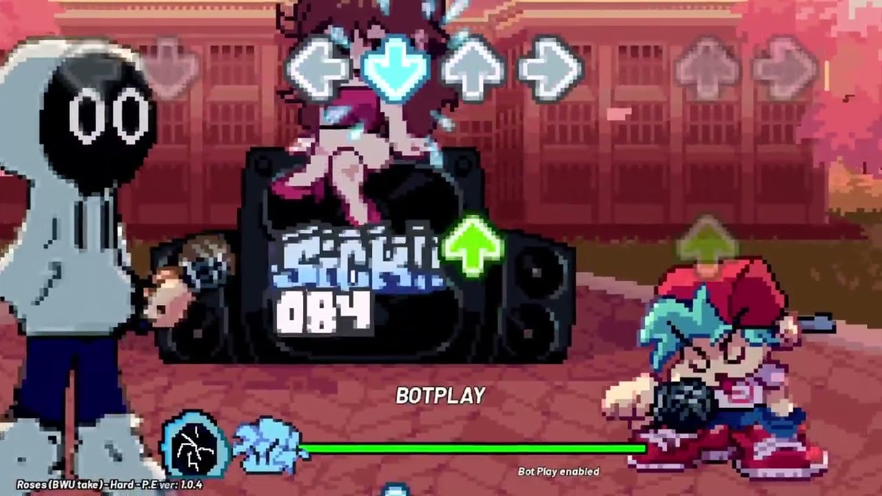 Friday Night Funkin' - Roses (BWU Take) + BWU pixel new sprite test