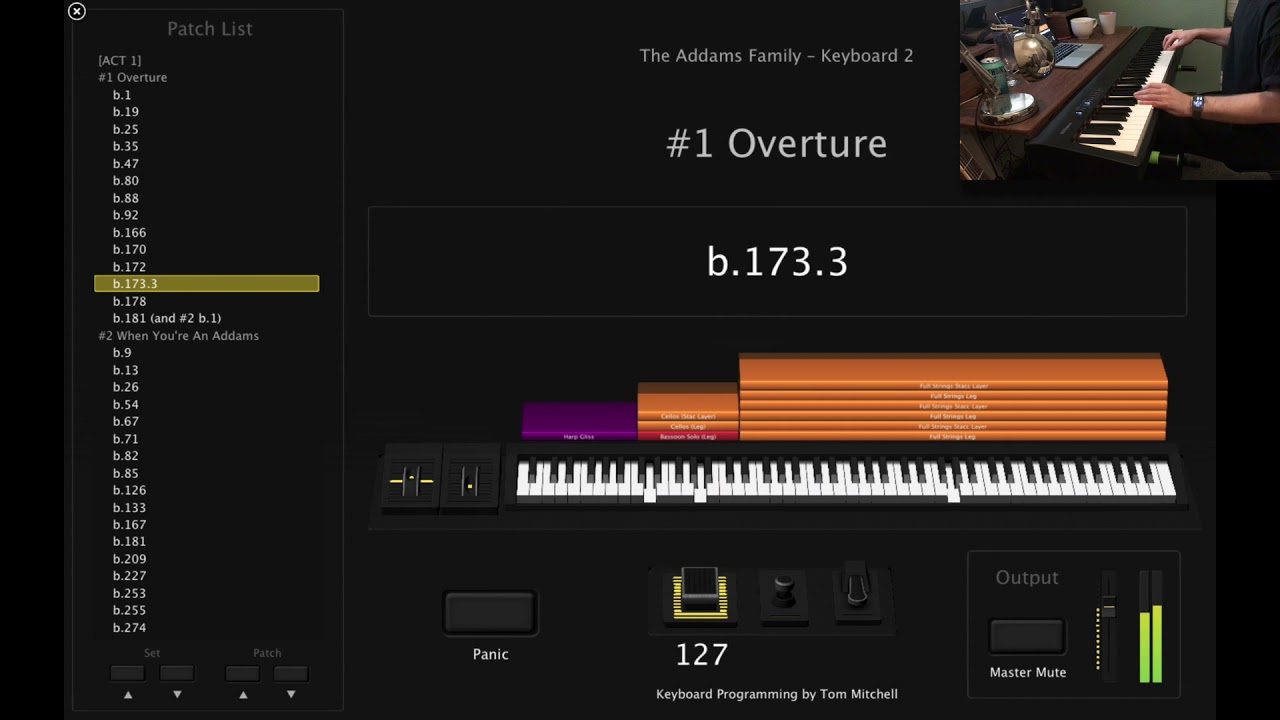 The Addams Family – Keyboard 1 & 2 MainStage Programming Playthrough