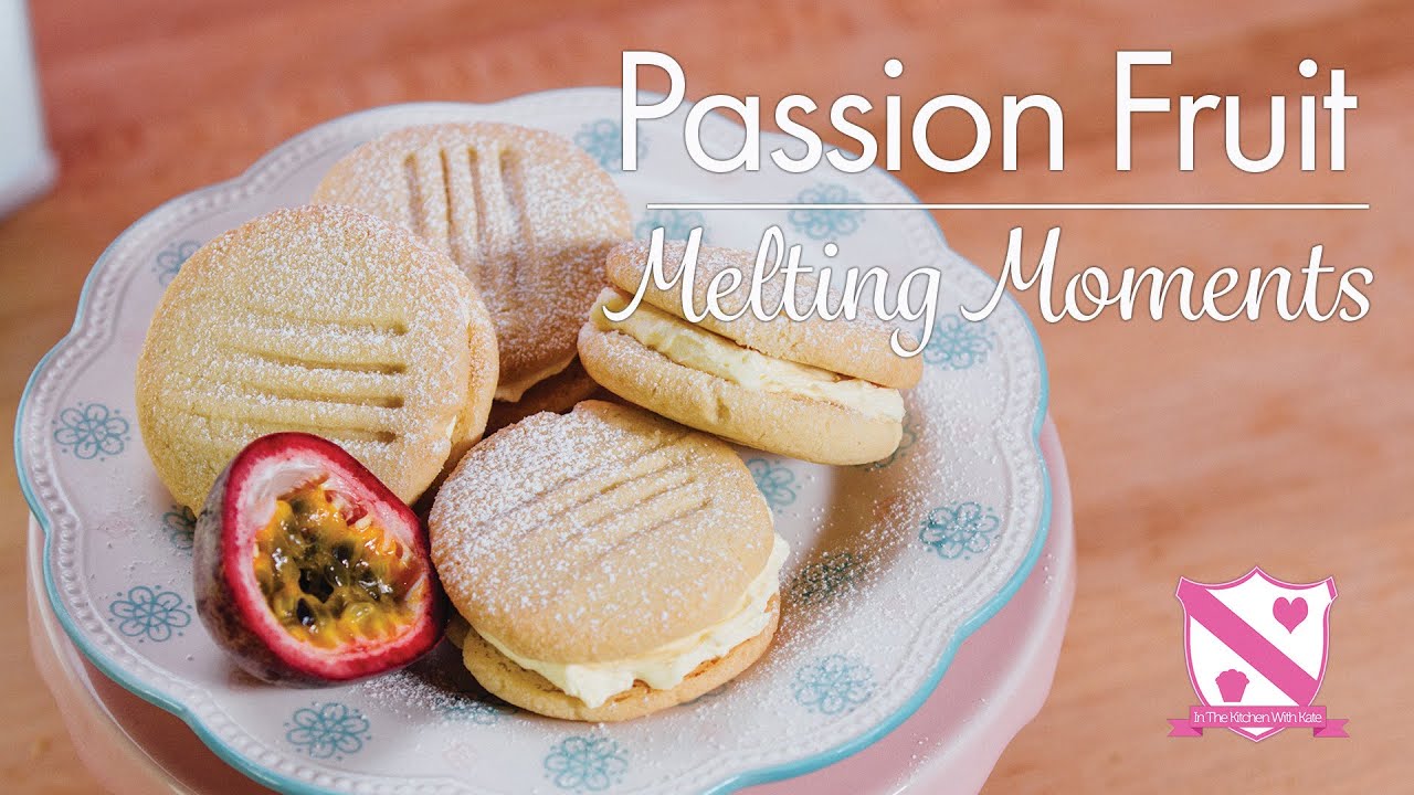 Passion Fruit Melting Moments - In The Kitchen With Kate