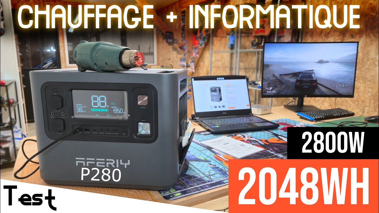 "Test" La station d'énergie parfaite pour un camping-car 🚙 "Aferiy P280"