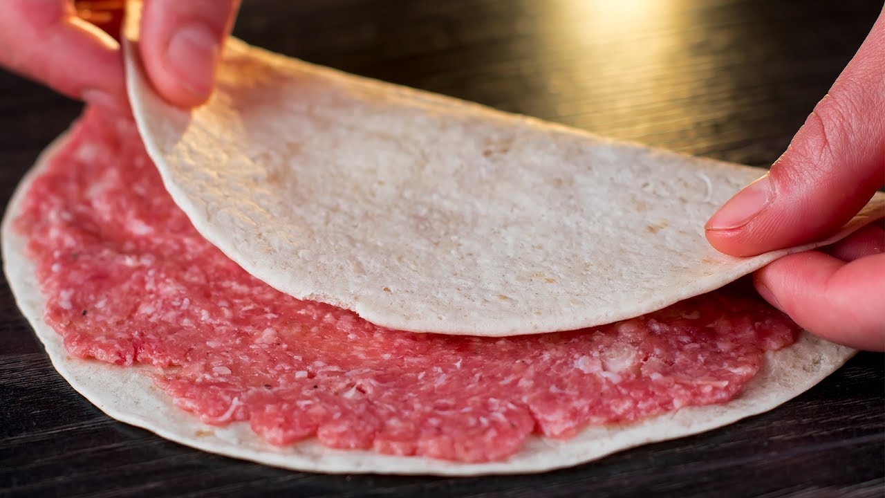 Farcite una piadina con carne macinata, il risultato vi sorprender&agrave;! | Saporito.TV