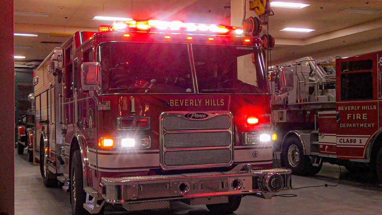 Beverly Hills Engine 1 Responds to Gas Odor