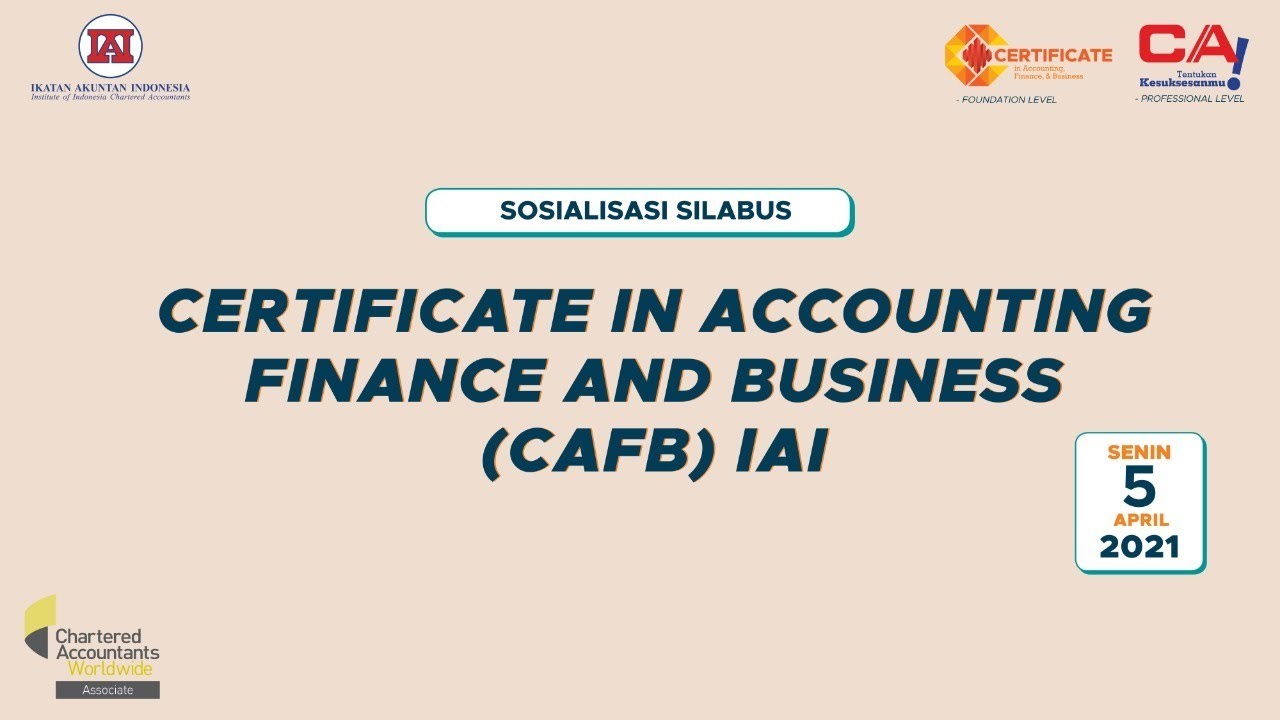 Sosialisasi Silabus Certificate in Accountung Finance & Business (CAFB) IAI