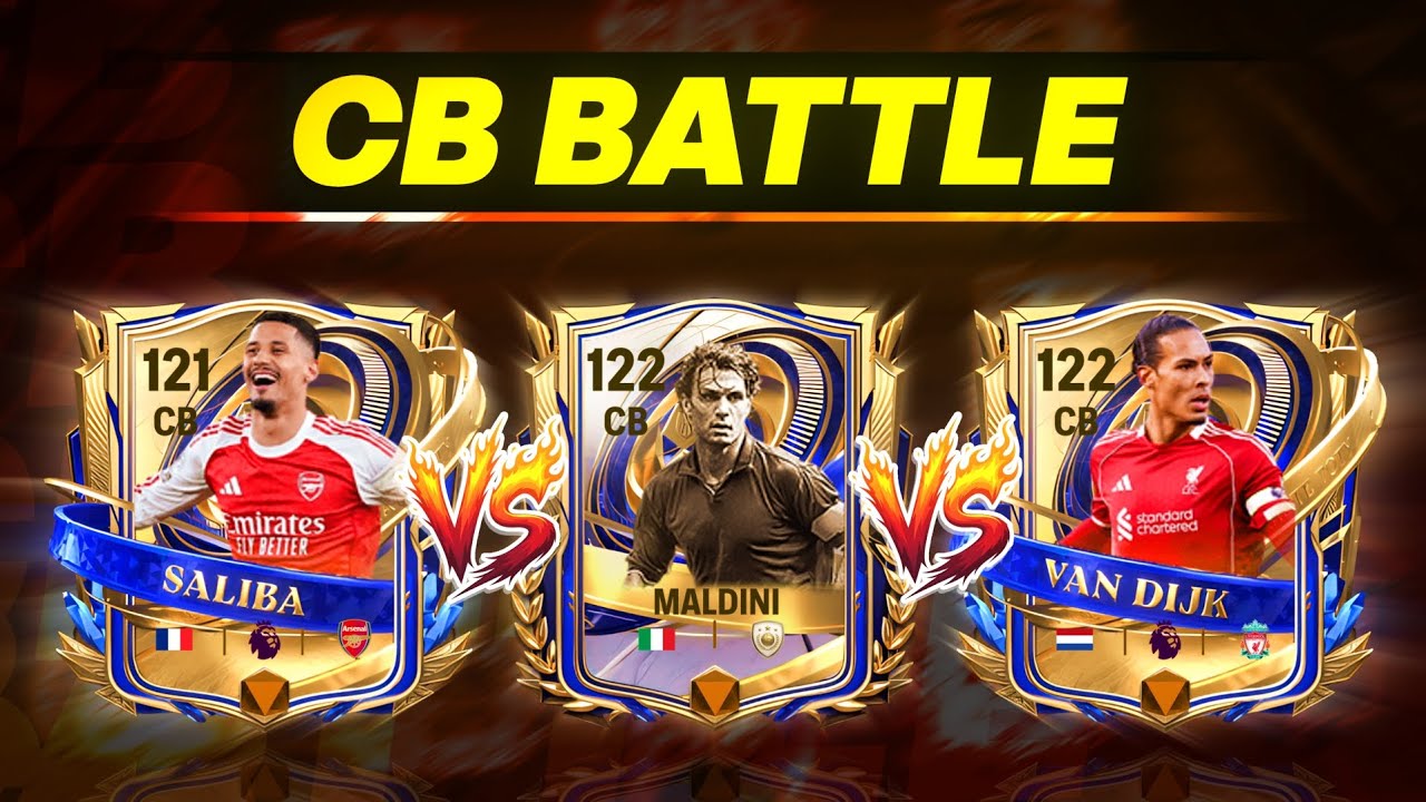 Best H2H CB in FC MOBILE || Saliba vs Maldini vs Van dijk!