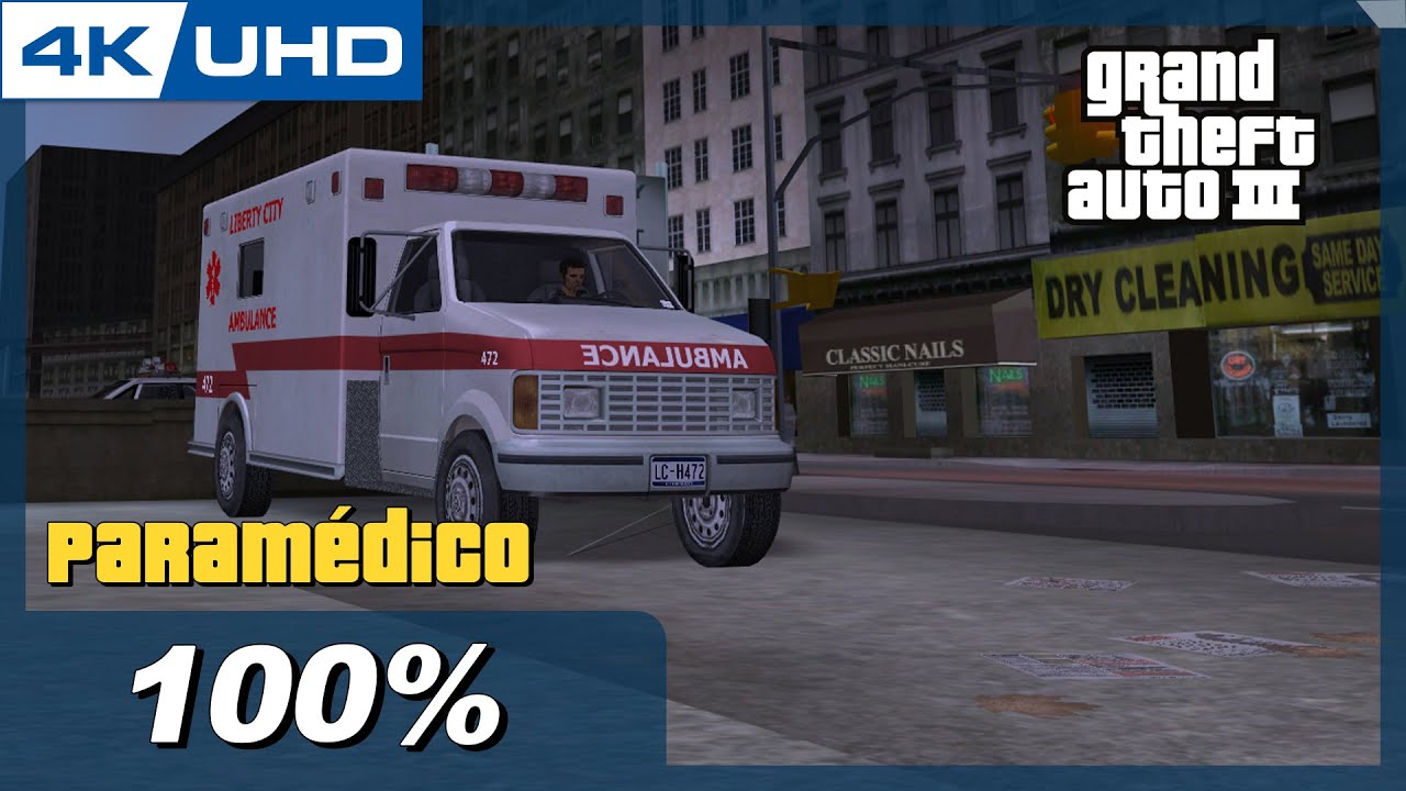 Grand Theft Auto III - Paramédico [PC-4K]
