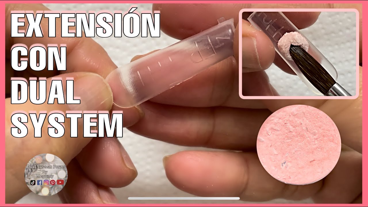 UÑAS CON #DUALSYSTEM DISEÑO PARA SAN VALENTÍN BABY BOOMER CON DUAL SYSTEM