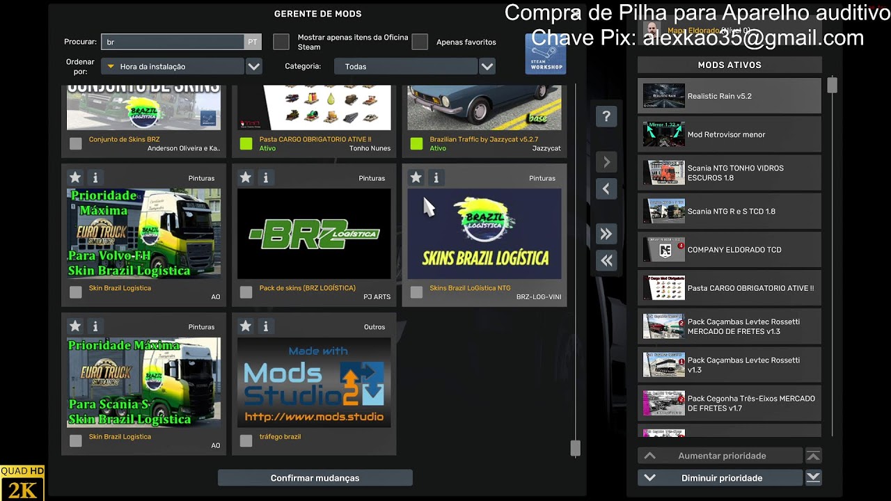 Jogando no Mapa Eldorado Pro - ETS 1.57