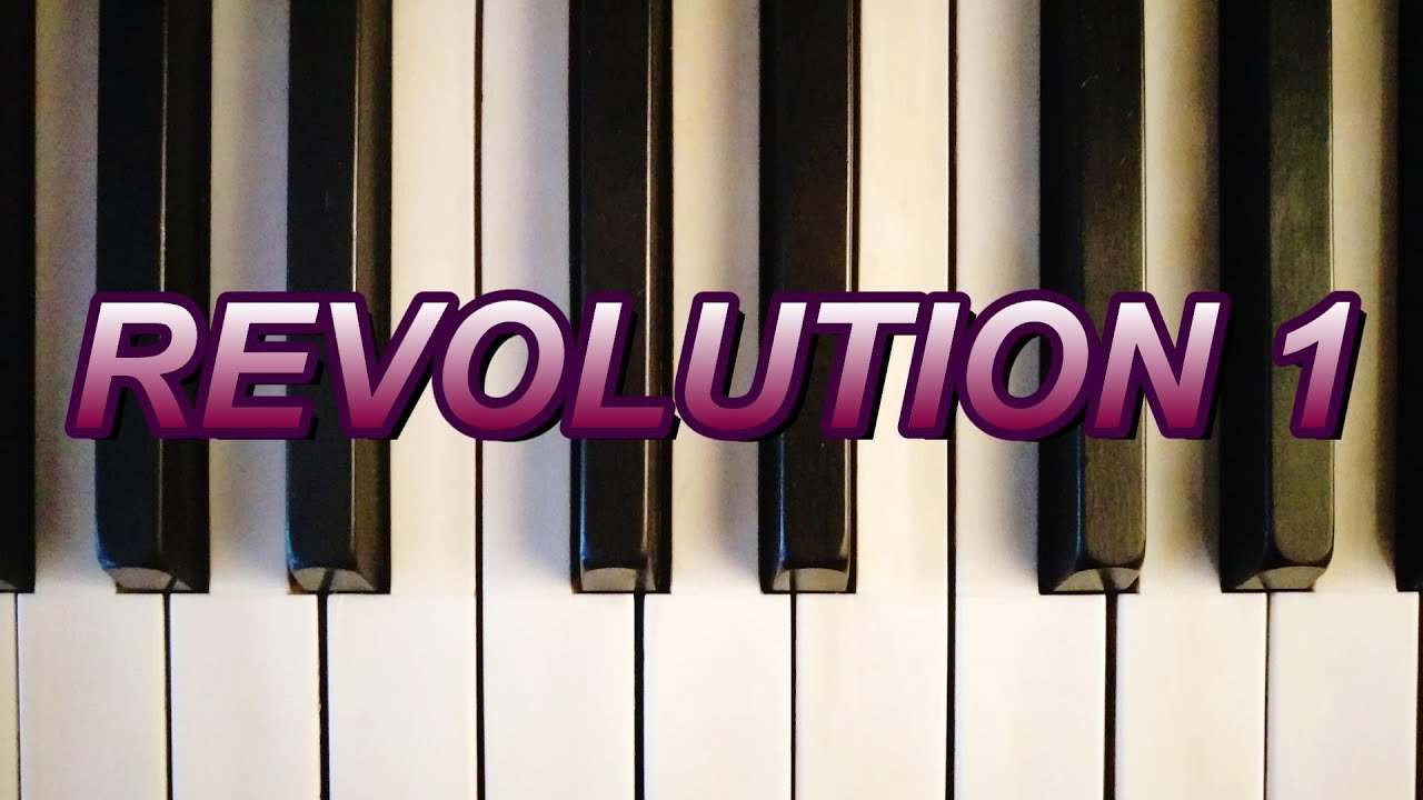 REVOLUTION 1 - THE BEATLES (Piano Tutorial) Cover Song