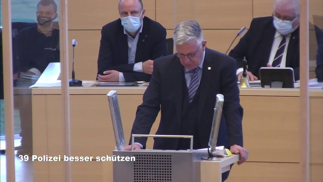Jörg Hansen zu TOP 39: „Polizei besser schützen“