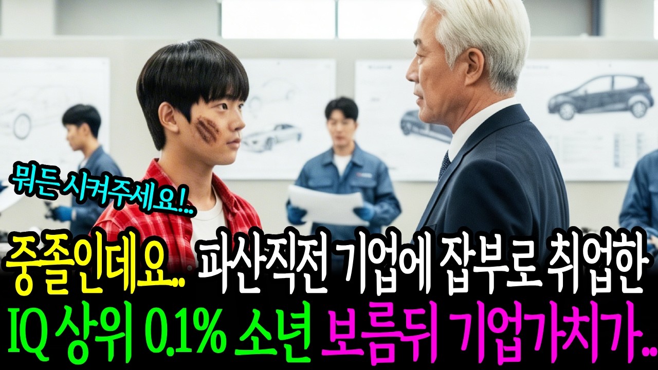 중졸인데요.. 파산직전 기업에 잡부로 취헙한 IQ 0.1%소년 보름뒤 기업의 가치가 달라지는데... #감동사연 #인생사연 #사연라디오 #오디오북 #반전사연 #시니어사연