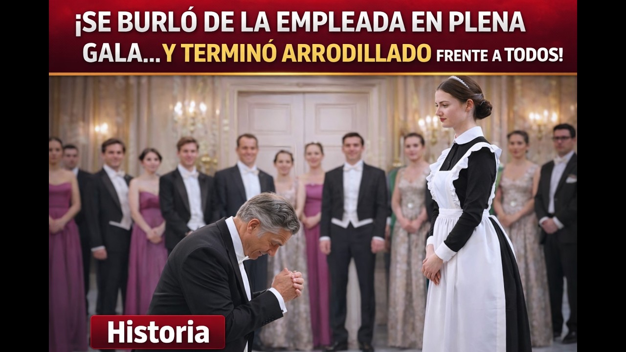 “SE BURLÓ DE LA EMPLEADA EN PLENA GALA… Y TERMINÓ ARRODILLADO FRENTE A TODOS | Historia