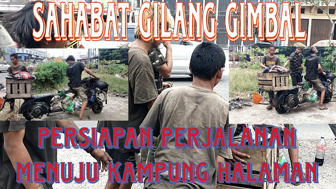 Vespa exstrim Sahabat gilang gimbal, Reyhan dkk persiapan untuk pulang kampung masing-masing.