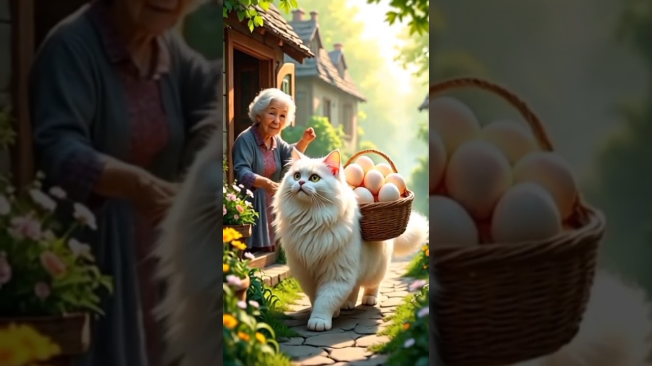 The Egg Delivery Cat: A Whiskered Tale of Magic & Kindness🙀🥚🧺