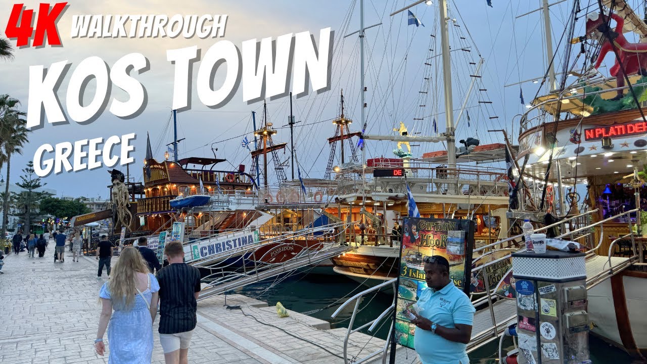 Kos Town Full Walkthrough | Kos Harbour | Greece