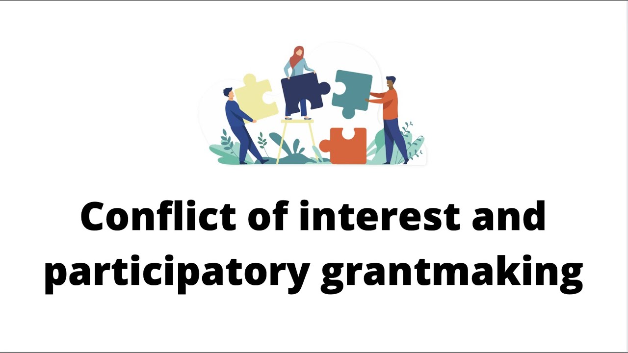 Participatory Grantmaking and Conflicts of Interest