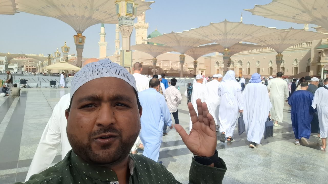 🔴 Friday live jiyarat Madina Sharif Jumma Mubarak full jiyarat paidal🌙Ramdan2026