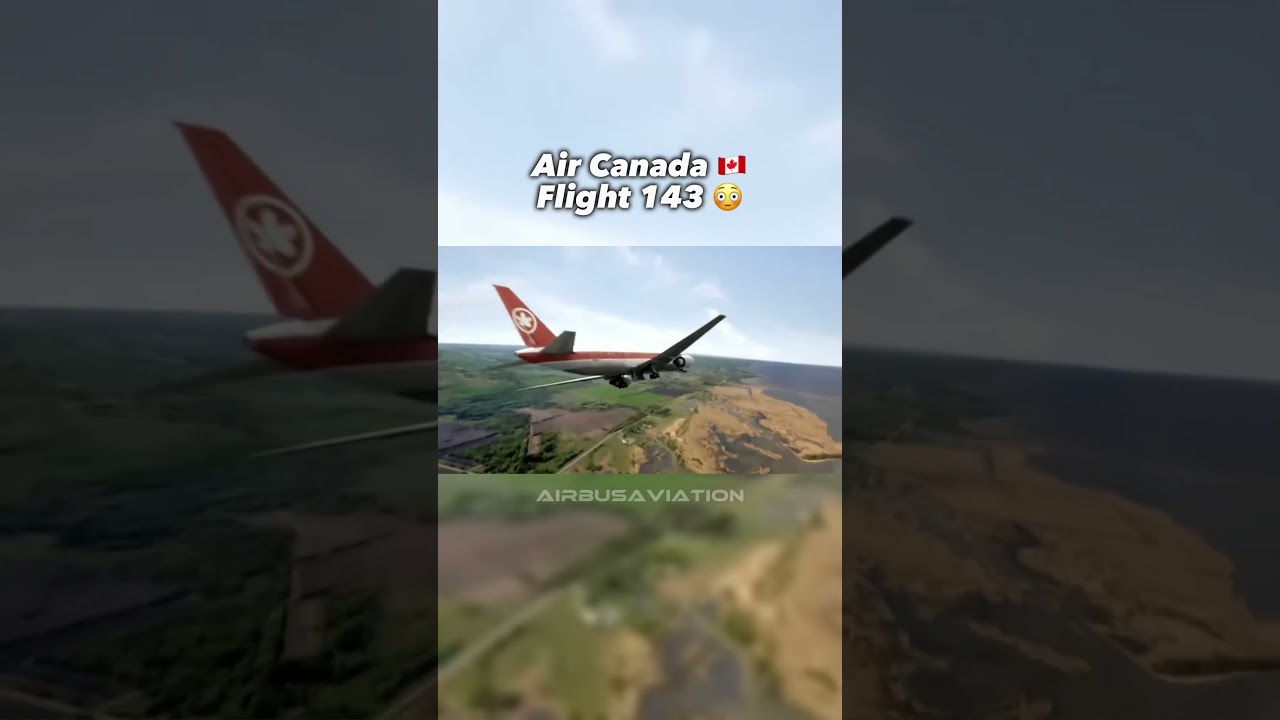 Air Canada 143 🇨🇦✈️  - #aviation #airline #pilot #drift #planes #avgeek #crash #avgeeks #plane