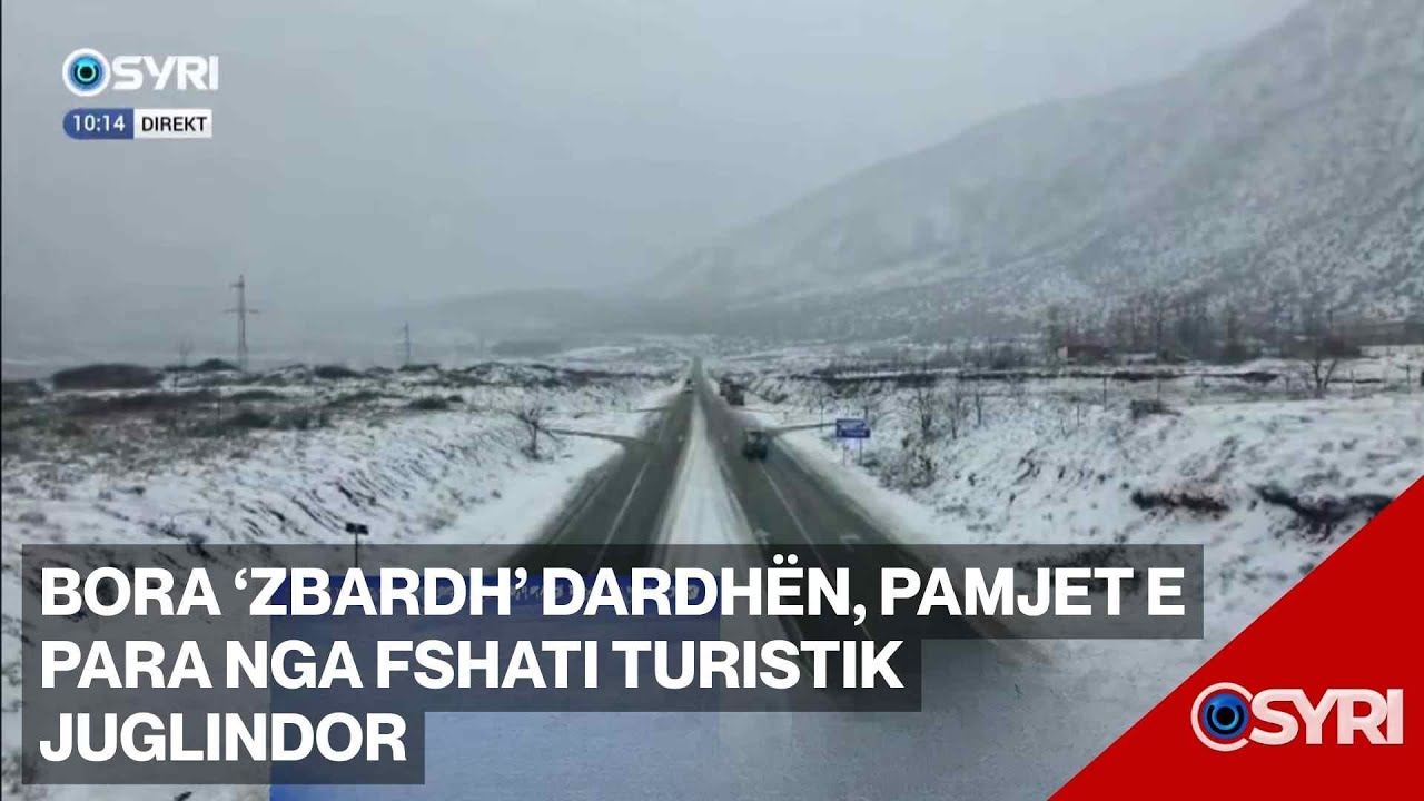 Bora ‘zbardh’ Dardhën, pamjet e para nga fshati turistik juglindor