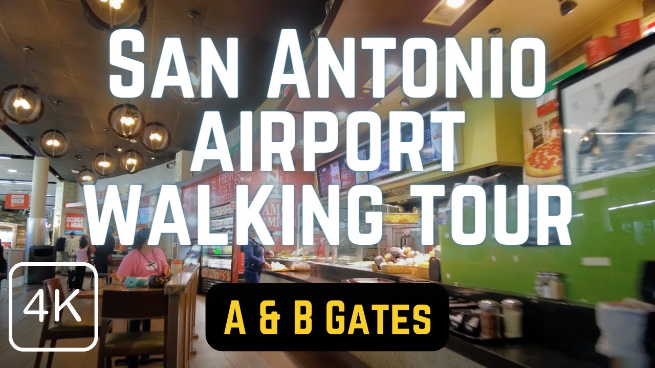 Inside the San Antonio Airport (SAT) A & B Gates, Walking Tour, San Antonio, TX, 2023