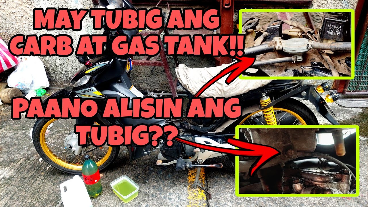 MAY TUBIG ANG CARB AT GAS TANK / PAANO ALISIN ANG TUBIG / Ronnel's TV #KAjobos