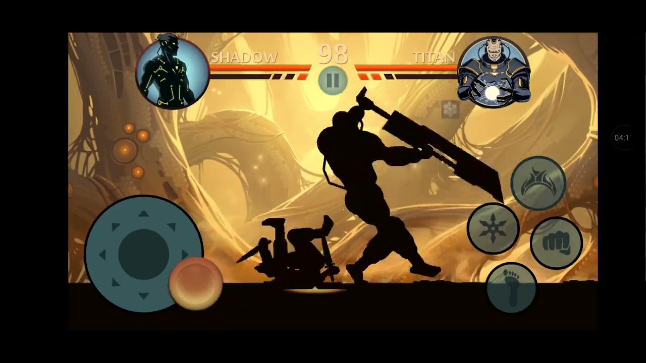 Shadow fight2.shadow lost after fighting with the Titan. @gaming #actiongames #gaming 