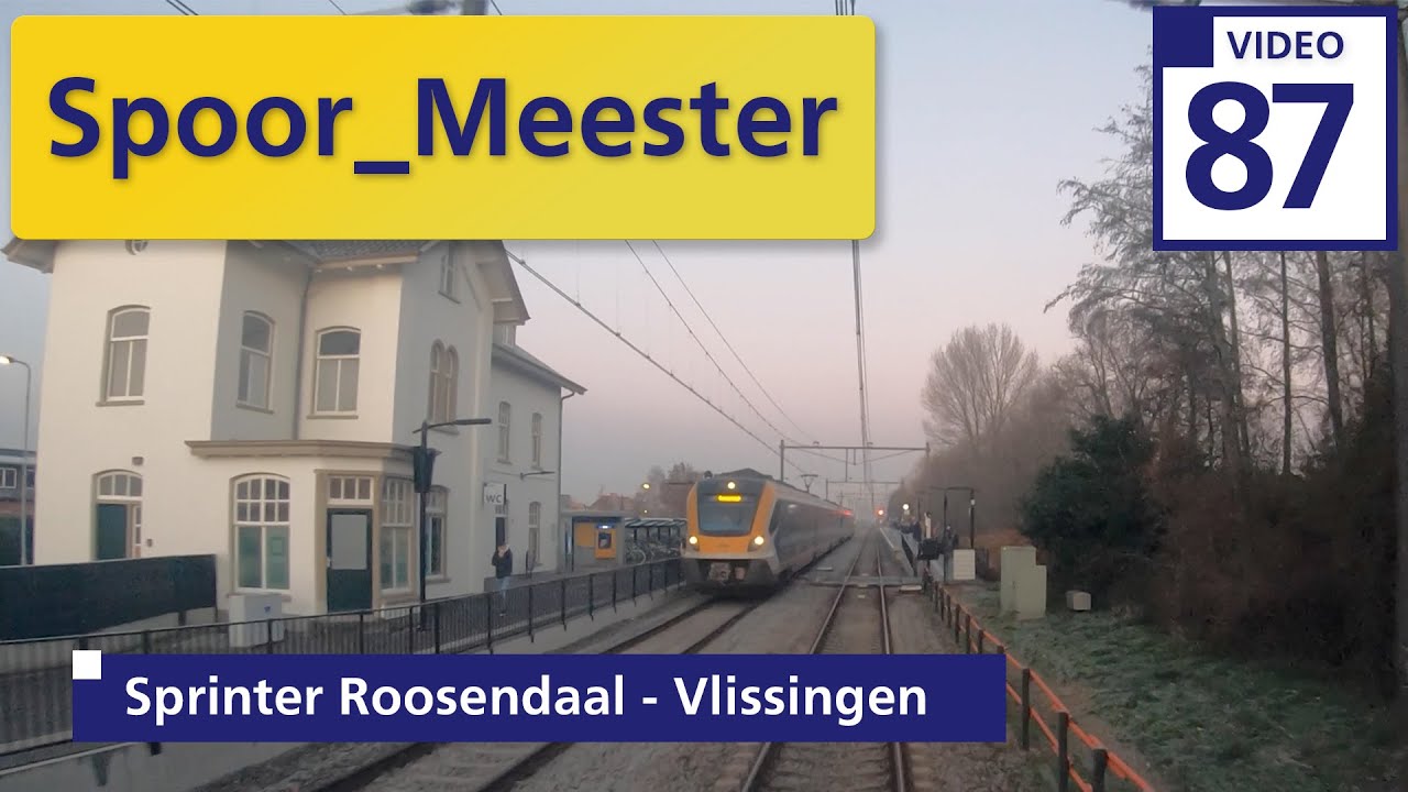 (4K) Cabview NS trein SNG | Rij mee met de MACHINIST van de Sprinter Roosendaal naar Vlissingen (87)