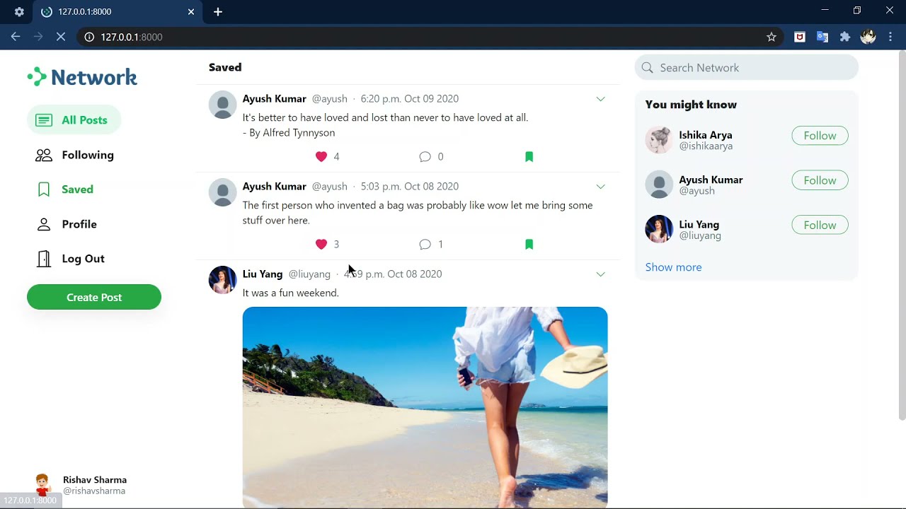 Social Media Website - A Django Project