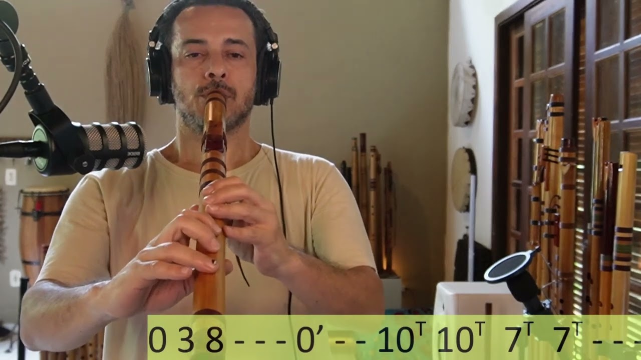 Tablatura Canto de Flauta - 9 | Doce Medicina | Flauta NAF F# 432hz