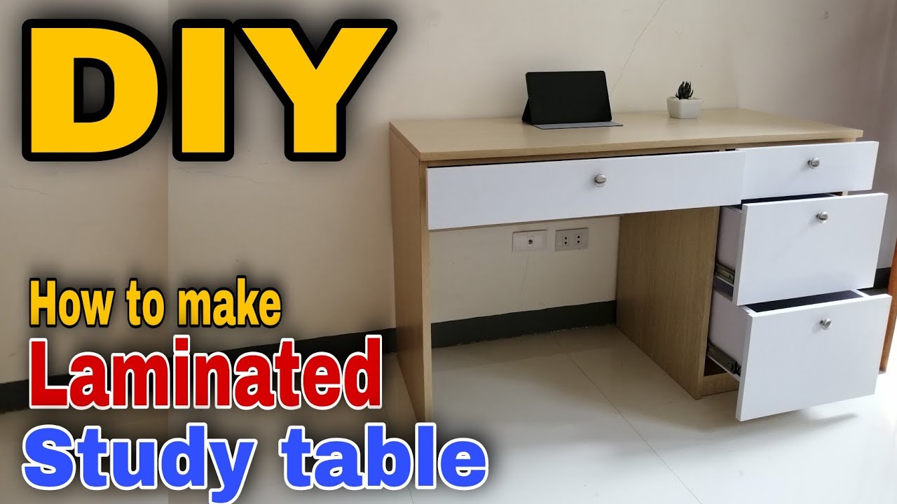 DIY How to Make | Laminated  Study Table | Paano Gumawa ng Study Table | chit-man channel