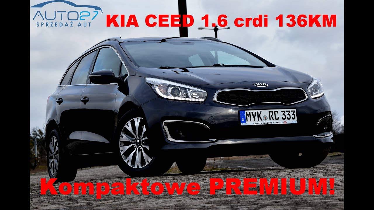#AUTO27 - SPRZEDANA- TEST - KIA CEED Premium ez 2017r.; 1.6CRDI 136KM. Spełnione POTRZEBY!