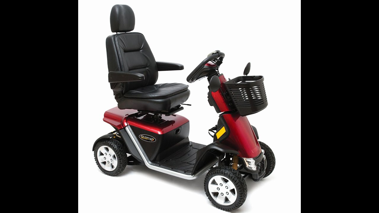 Pride PURSUIT SPORT 36V Heavy Duty Mobility Scooter MV714 PMV Test Ride by TOPMOBILITY.COM