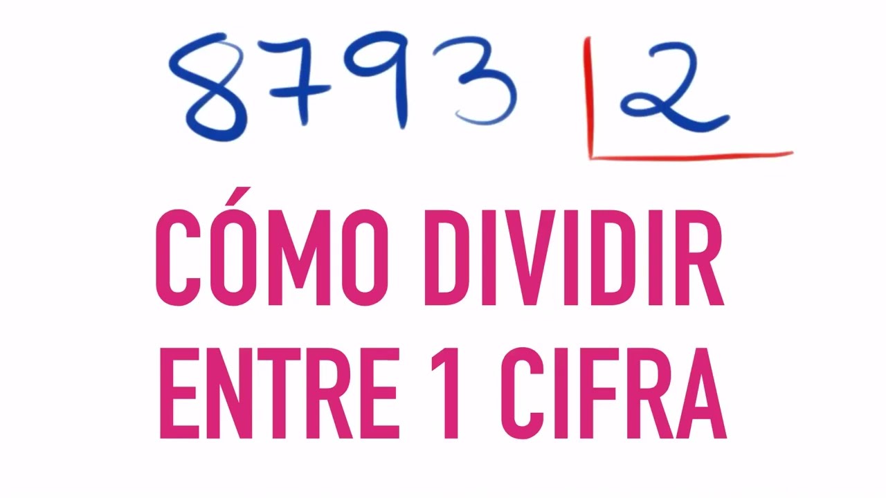 Cómo dividir por una cifra paso a paso :: 8793 dividido entre 2