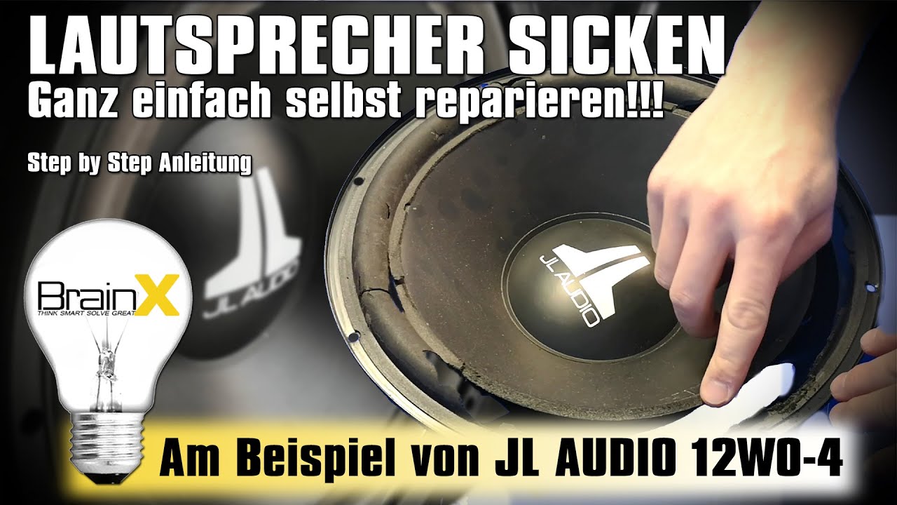 Lautsprecher Sicken reparieren im Detail - Speaker refoam step by step