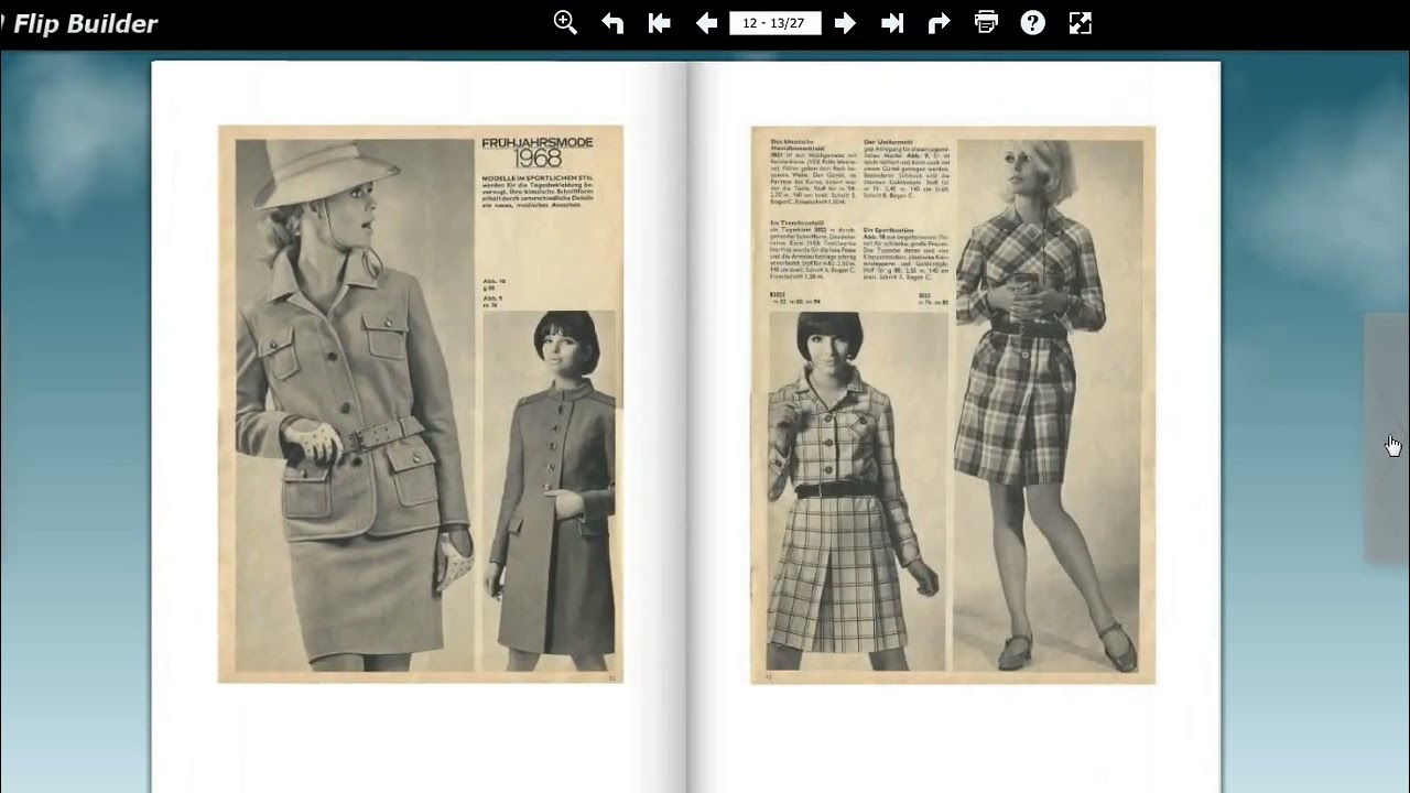 Журнал моды PRAMO 1968
