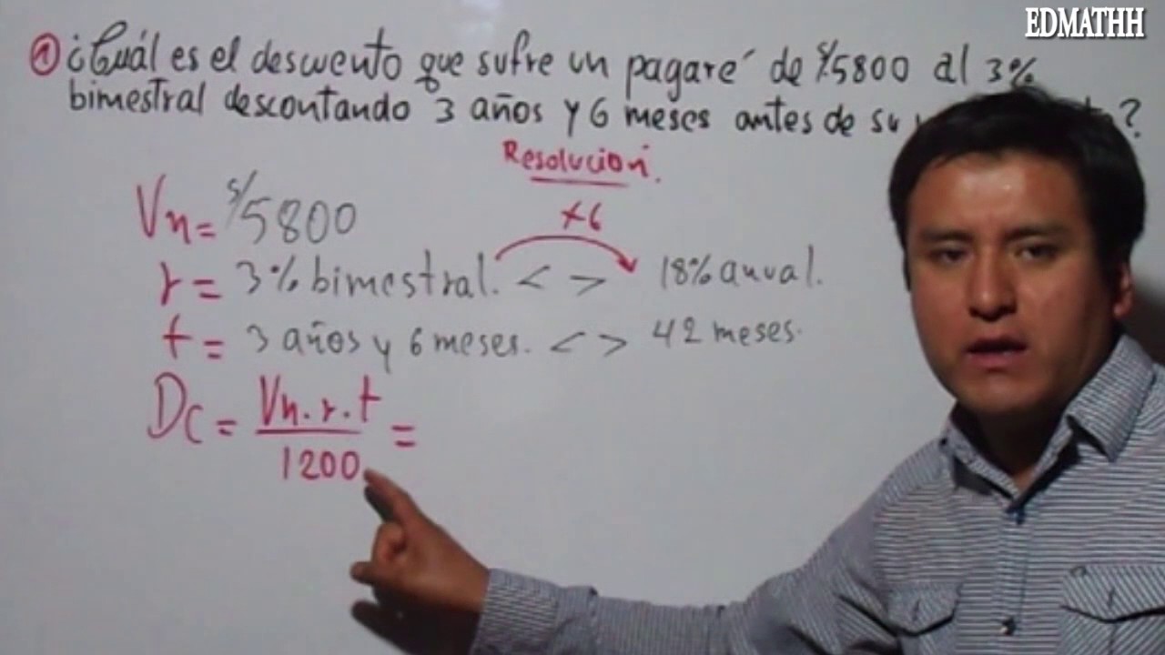 Regla de descuento, ejercicios resueltos, aritmética, arithmetic