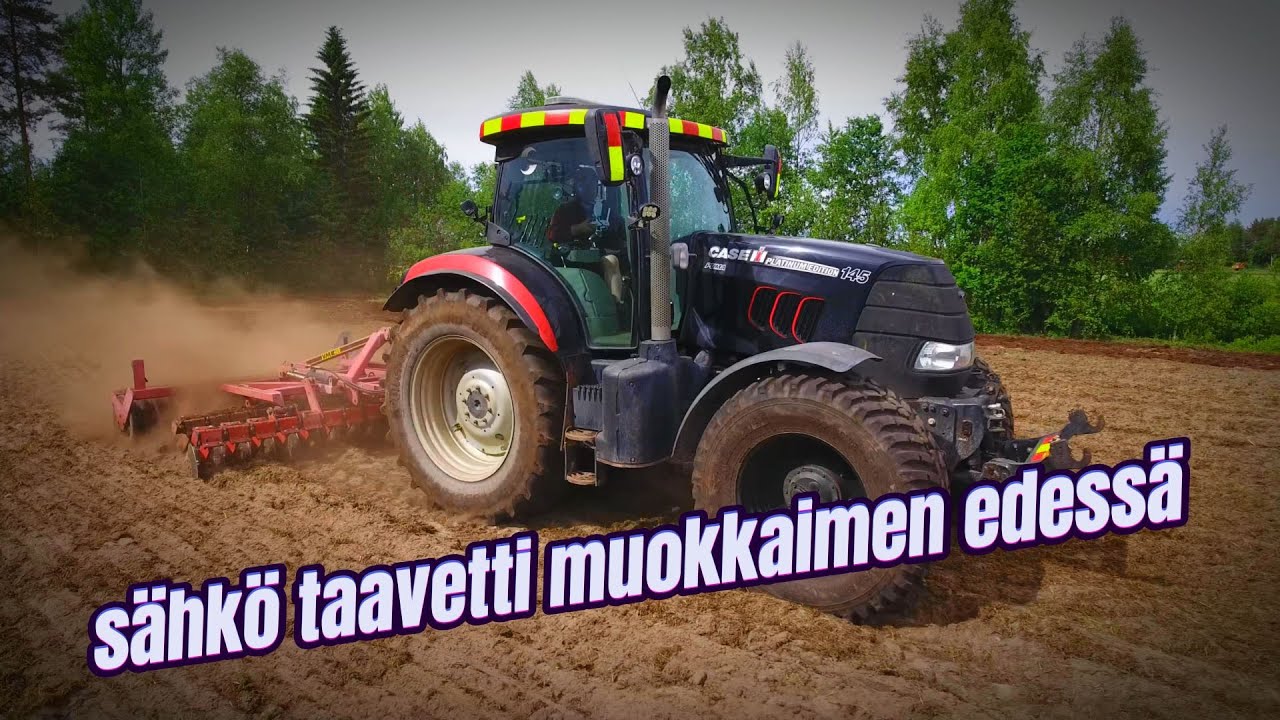Case peltohommissa | Case IH 145 Puma