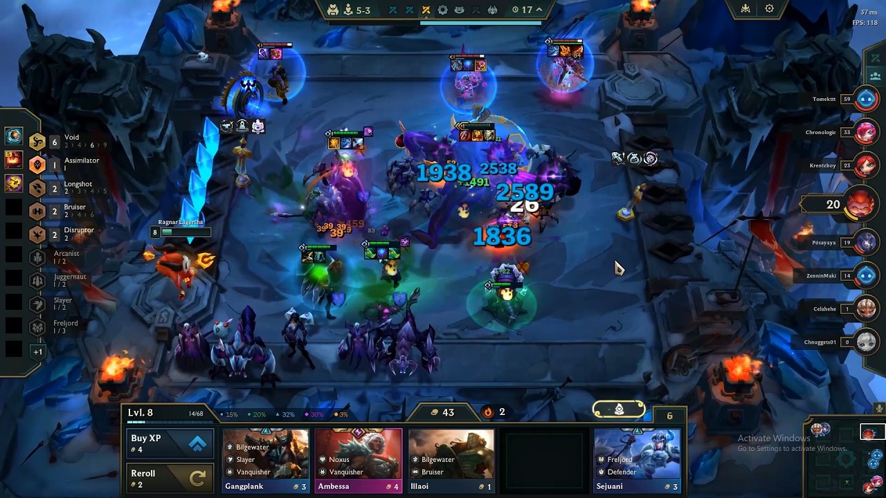 TFT League of Legends 3 star HERALD Slapping everybody !