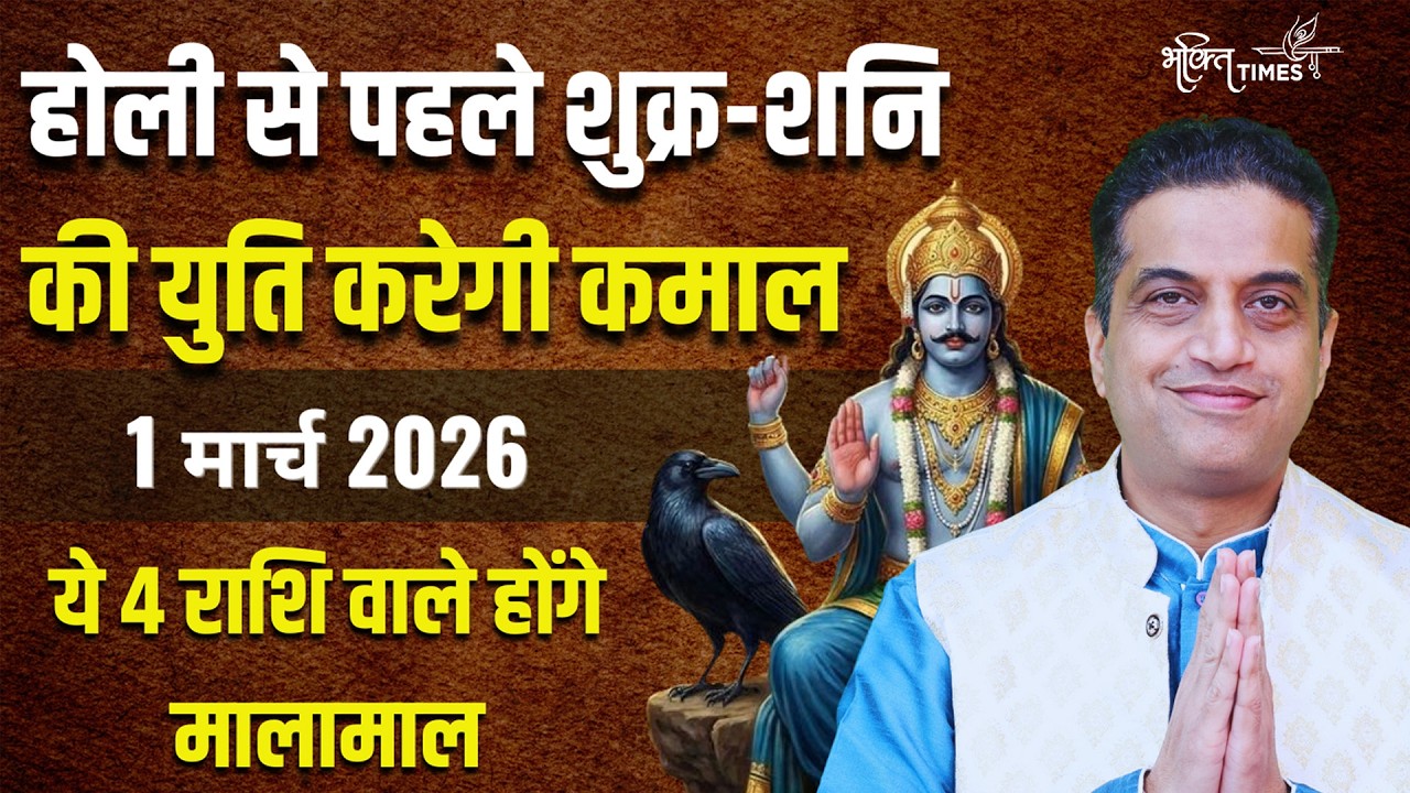 Shukra Shani Yuti 2026 | शुक्र-शनि की युति इन 4 राशि वालों को देगी धन-दौलत और संवृद्धि |Bhakti Times