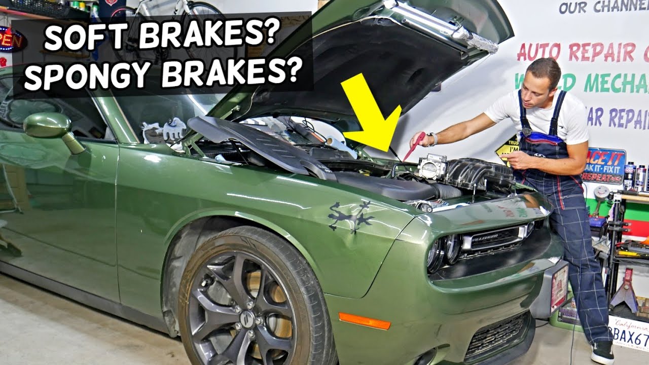 DODGE CHALLENGER МЯГКАЯ ПЕДАЛЬ ТОРМОЗА, СЛАБЫЕ ТОРМОЗА, ВЯЗКИЕ ТОРМОЗА